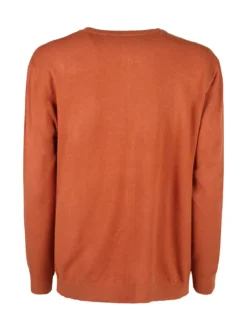 Solada Cardigan donna in maglia con bottoni - arancione