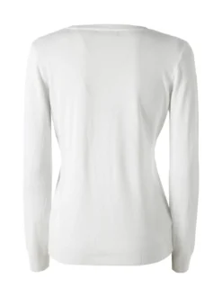 Solada Cardigan donna in maglia con bottoni - bianco