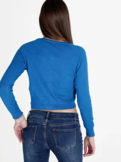 Solada Cardigan donna in maglia con scollo tondo