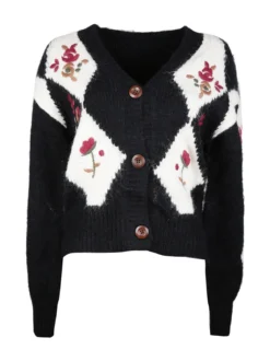 Solada Cardigan donna oversize in maglia con bottoni