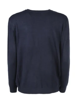 Solada Cardigan girocollo da donna in maglia - blu scuro