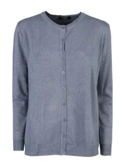Solada Cardigan girocollo da donna in maglia - jeans