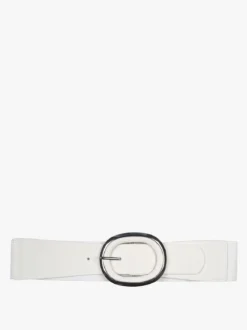 Solada Cintura elastica da donna con fibbia ovale - bianco