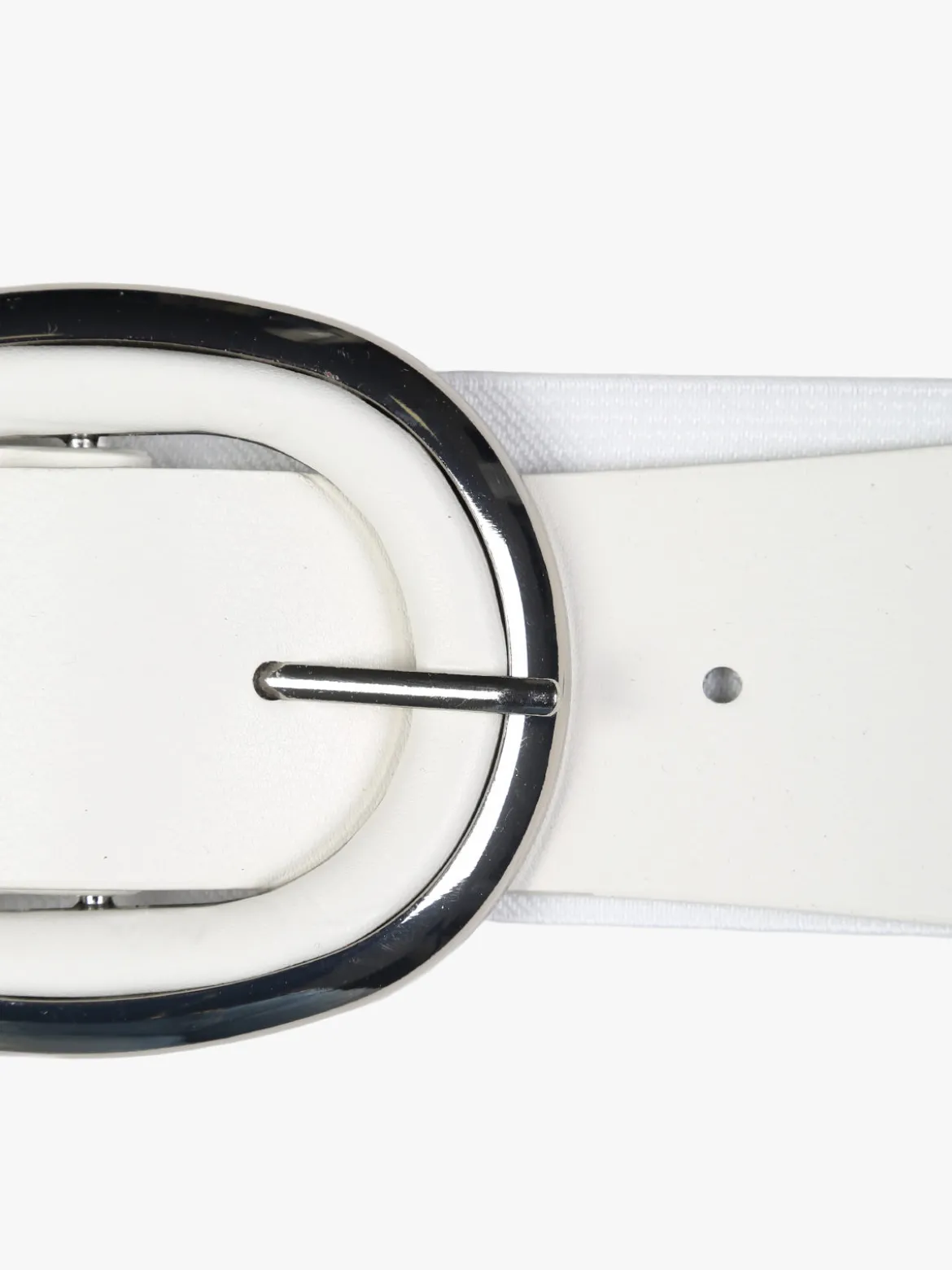 Solada Cintura elastica da donna con fibbia ovale - bianco