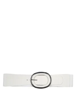 Solada Cintura elastica da donna con fibbia ovale - bianco