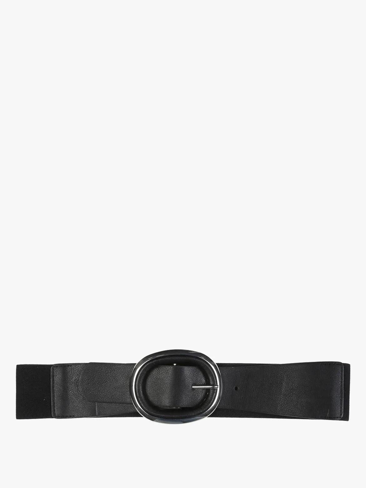 Solada Cintura elastica da donna con fibbia ovale - nero