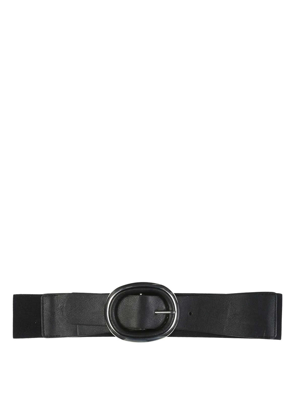 Solada Cintura elastica da donna con fibbia ovale - nero