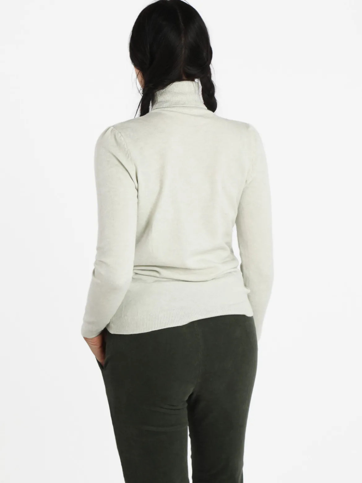 Solada Dolcevita da donna in maglia tinta unita