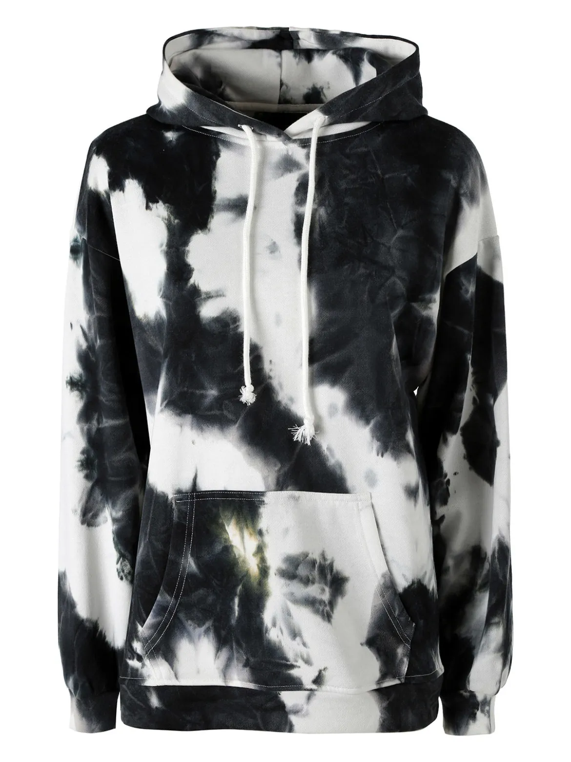 Solada Felpa colorata da donna oversize con cappuccio - nero