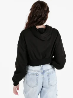 Solada Felpa cropped da donna con cappuccio