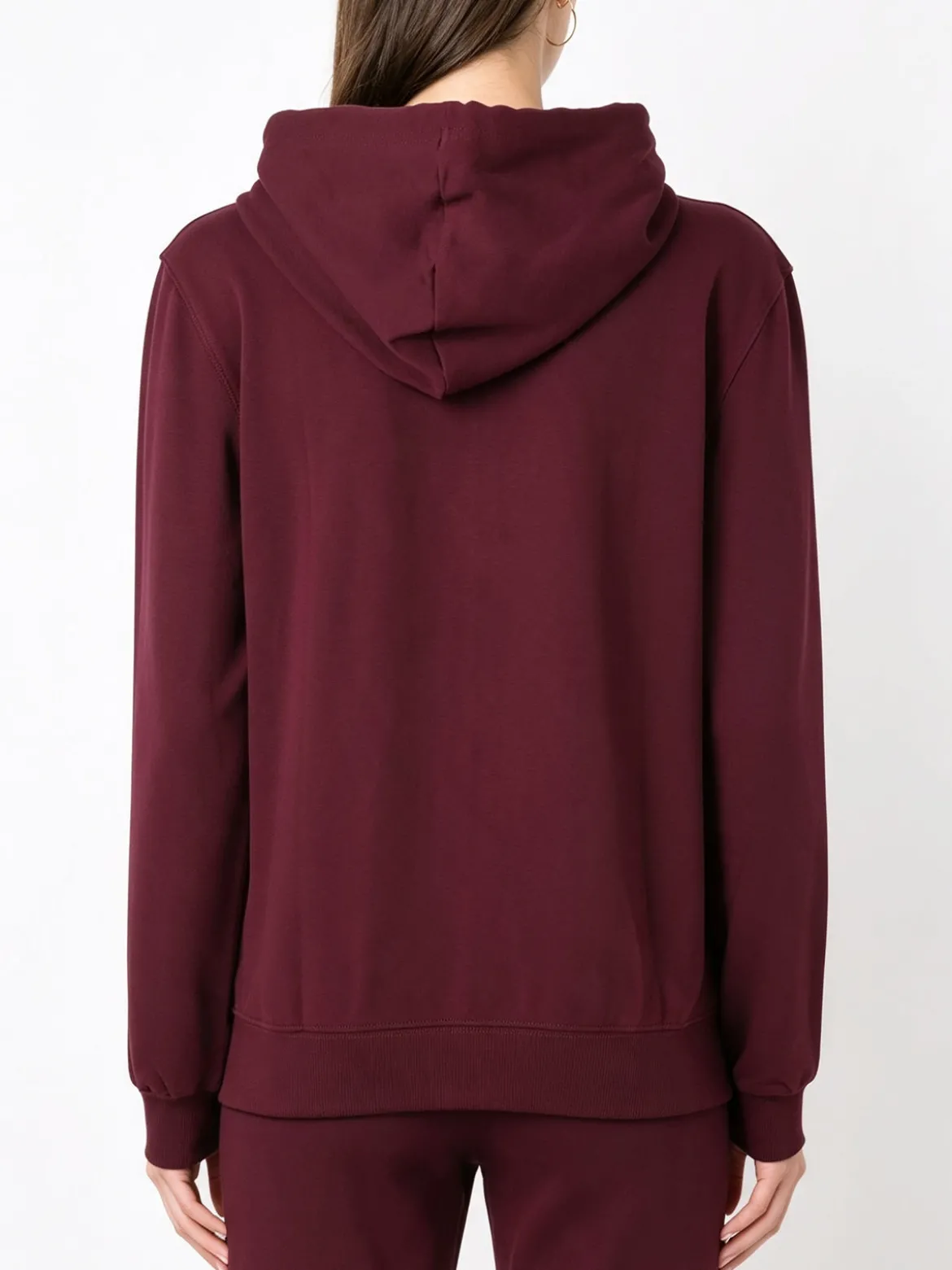 Solada Felpa da donna con cappuccio e zip intera - bordeaux