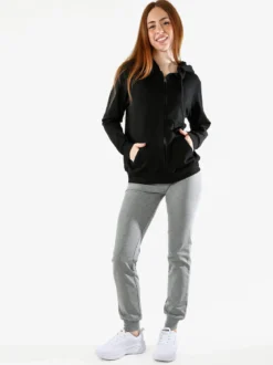 Solada Felpa donna con cappuccio e zip - nero