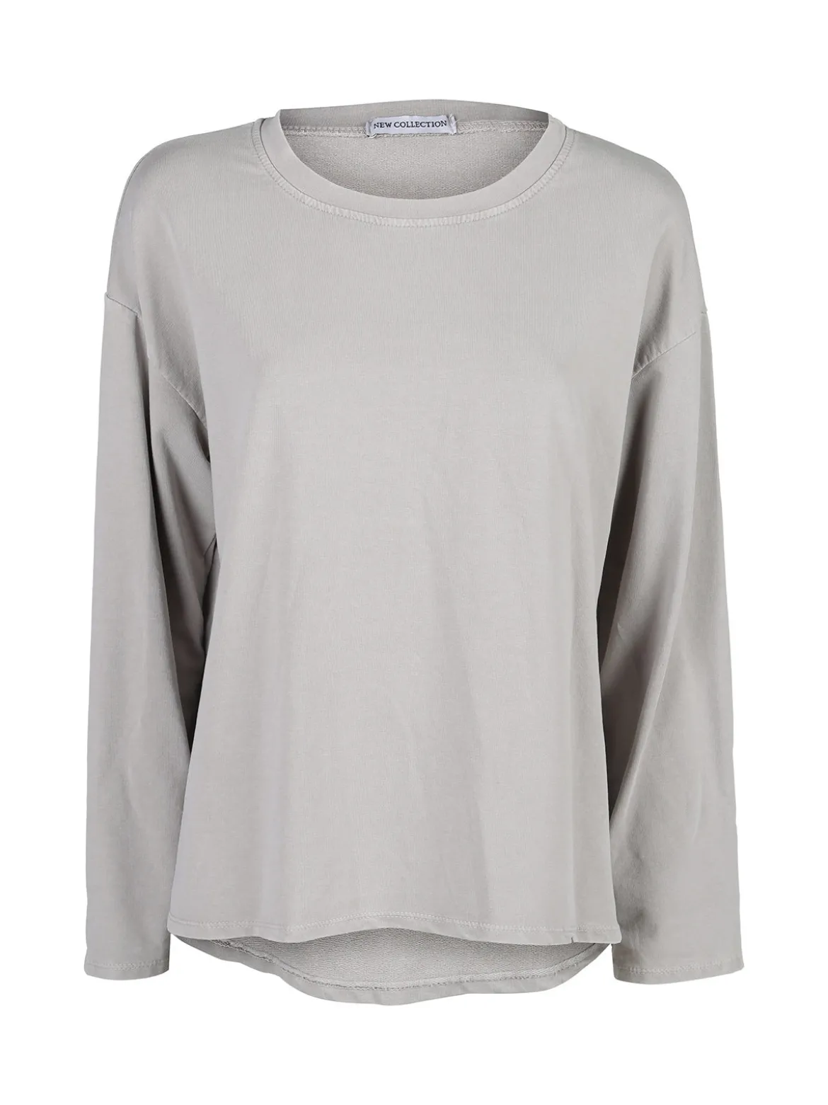Solada Felpa donna leggera oversize girocollo - perla