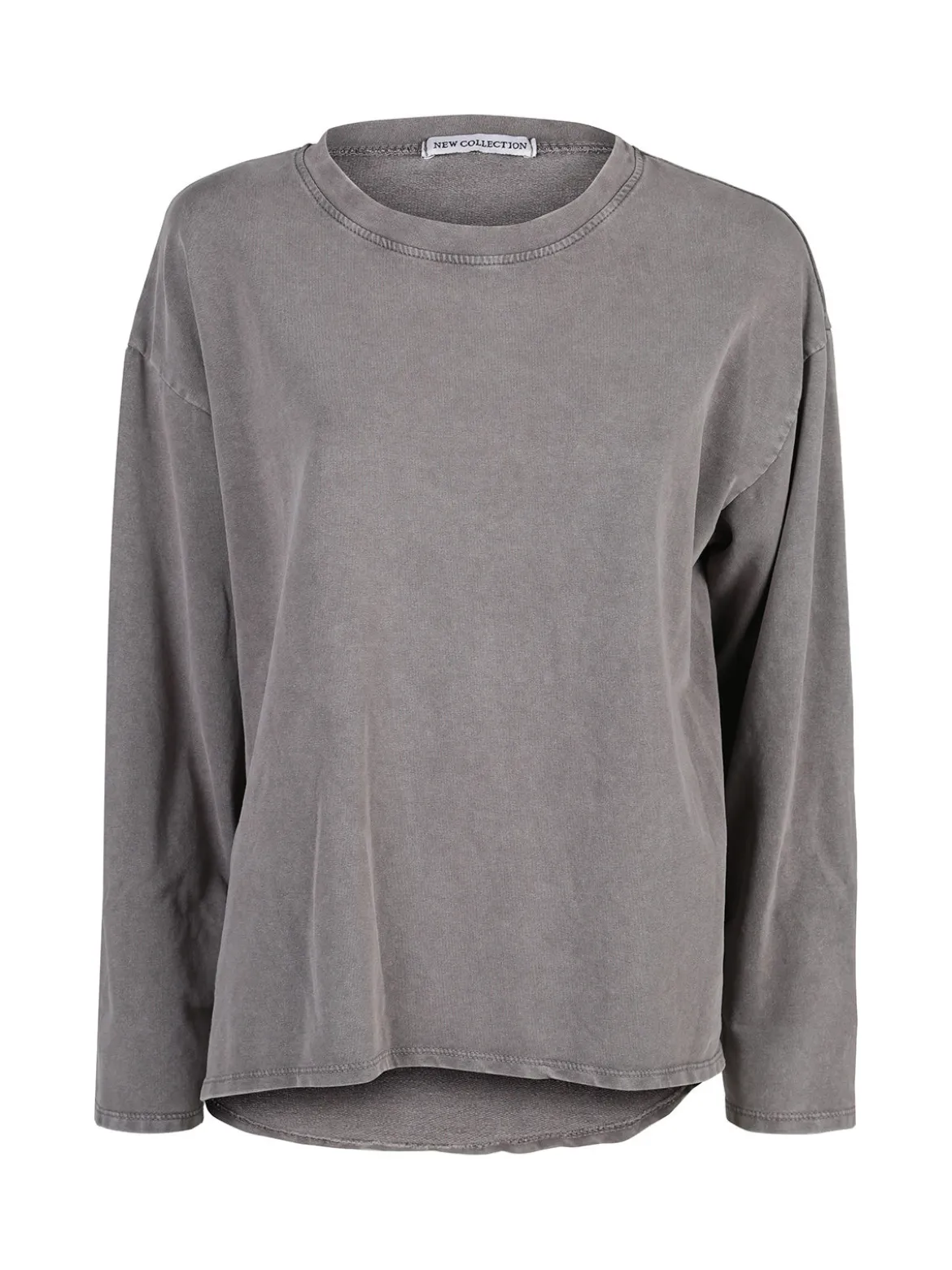 Solada Felpa donna leggera oversize girocollo - taupe