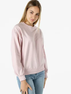 Solada Felpa girocollo da donna in cotone - rosa