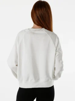 Solada Felpa oversize da donna in cotone - bianco
