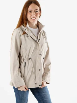 Solada Giacca a vento da donna con cappuccio - beige