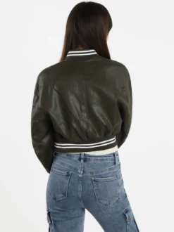 Solada Giacca bomber in ecopelle da donna