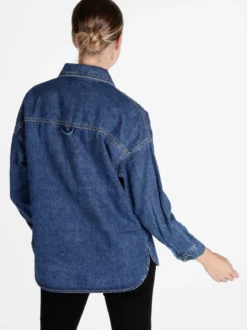 Solada Giacca camicia da donna oversize in jeans