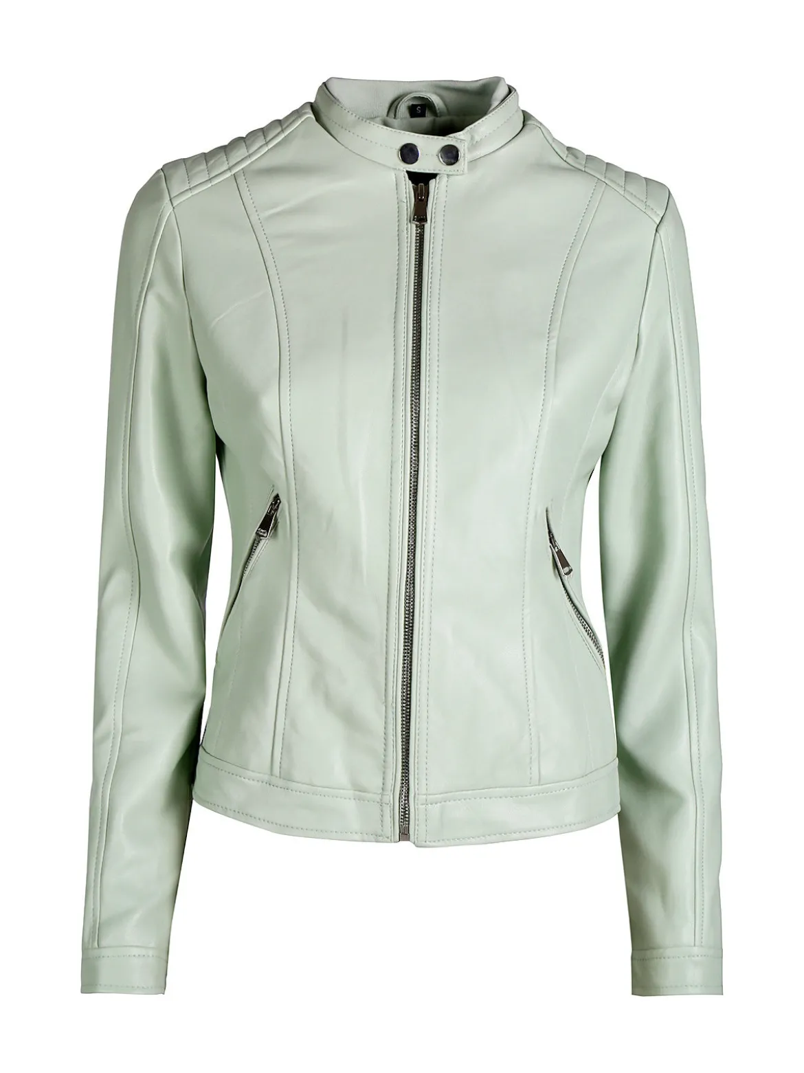 Solada Giacca donna in ecopelle con zip