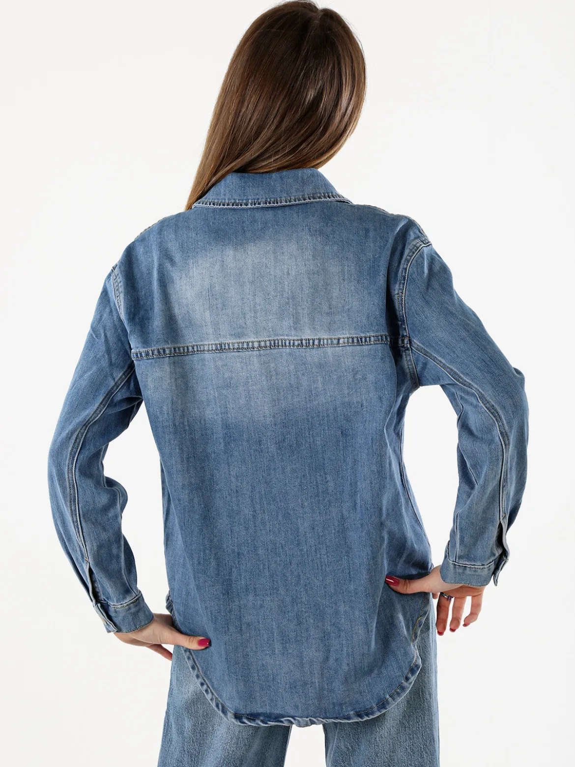 Solada Giacca donna in jeans oversize - jeans