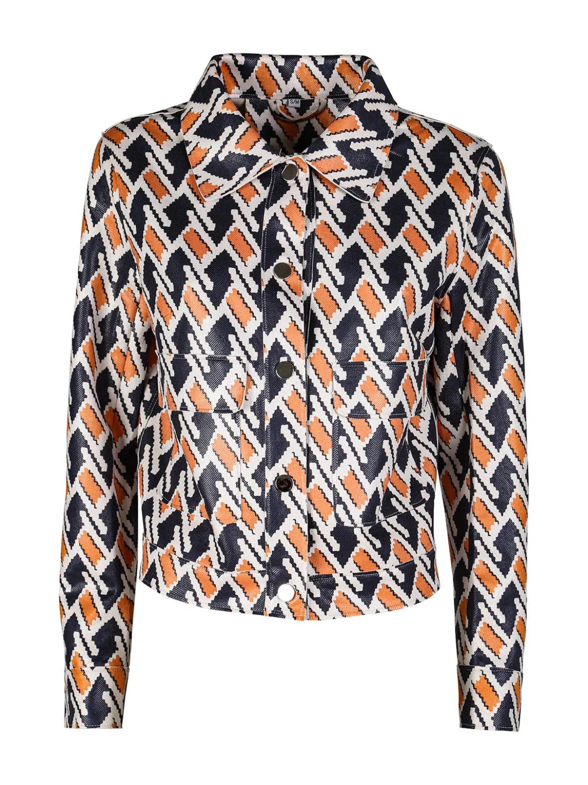 Solada Giacca donna oversize con stampe