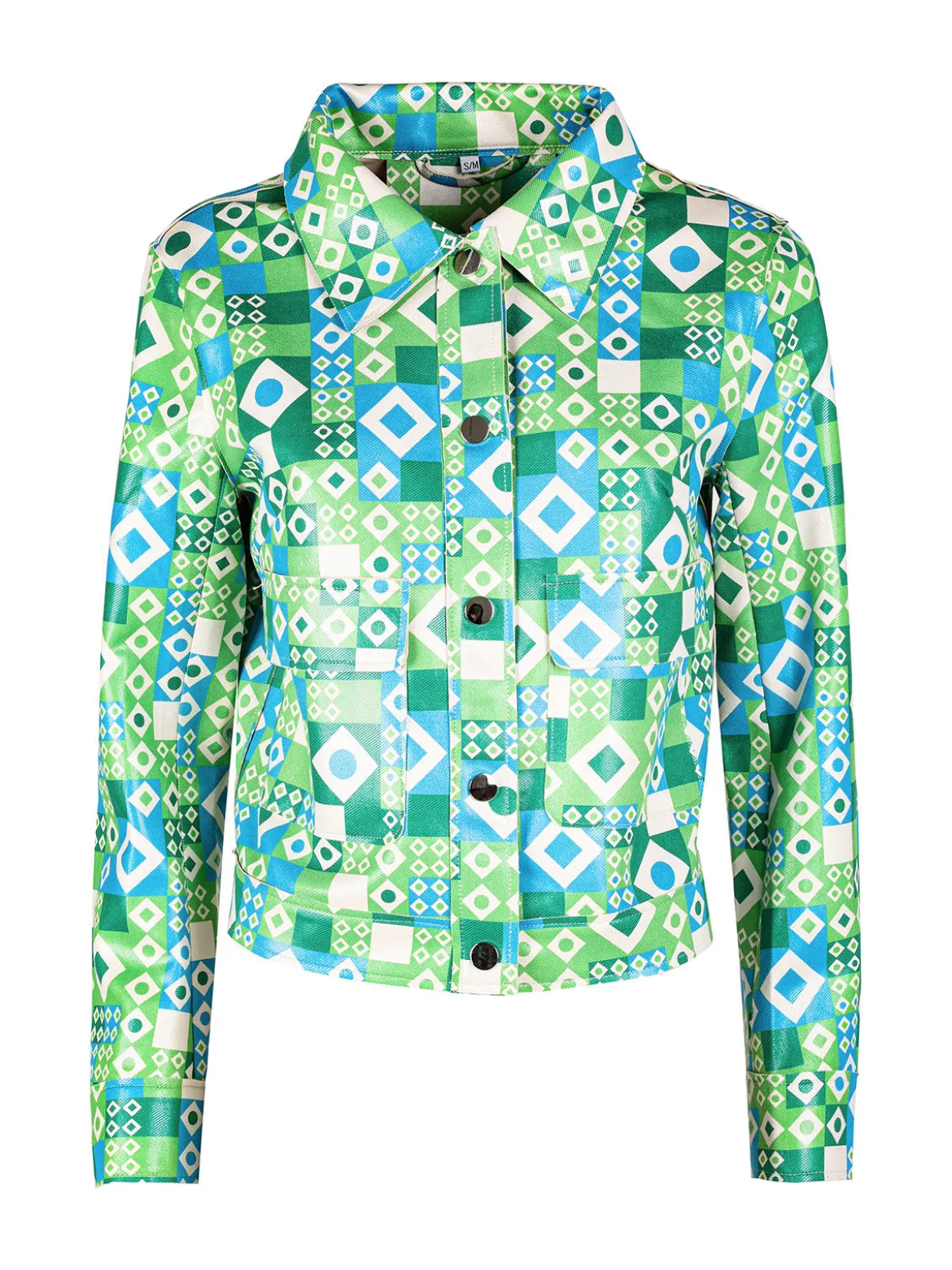 Solada Giacca donna oversize con stampe