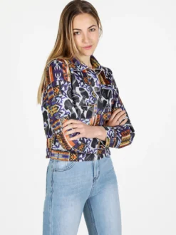 Solada Giacca donna oversize con stampe
