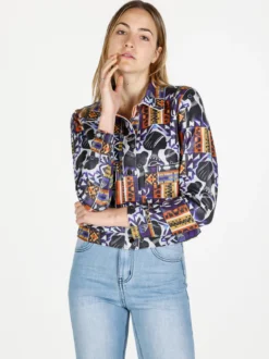 Solada Giacca donna oversize con stampe