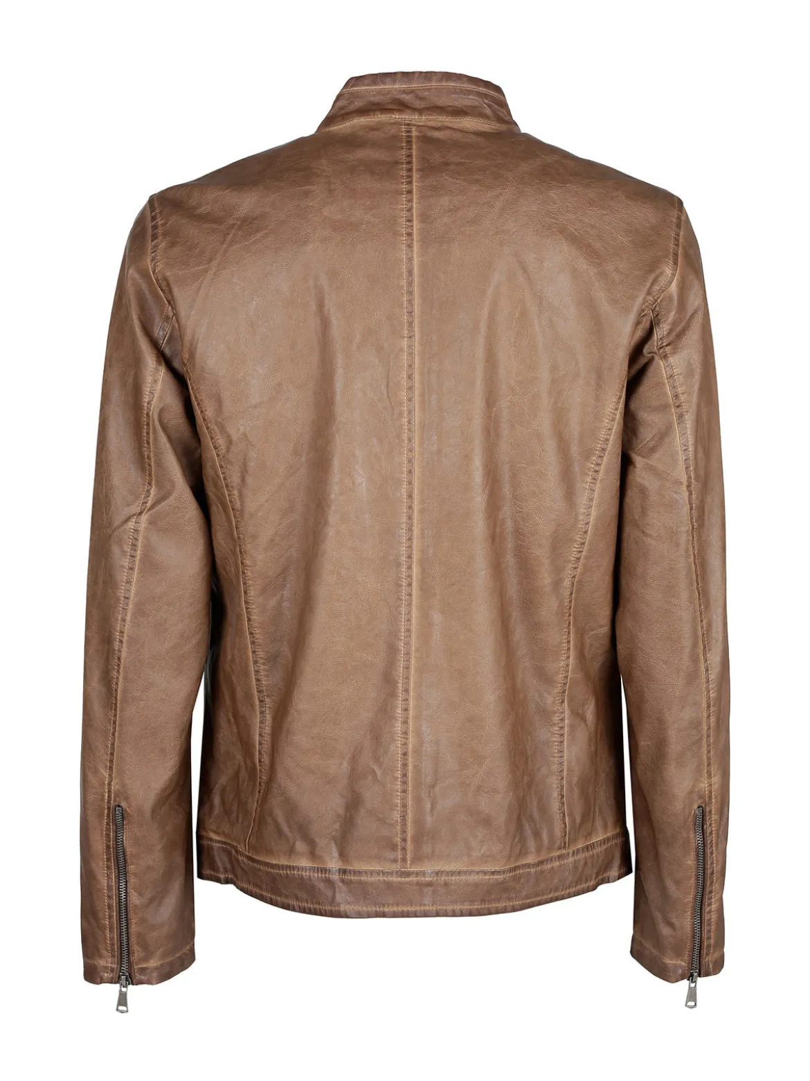 Solada Giacca in ecopelle da uomo con zip