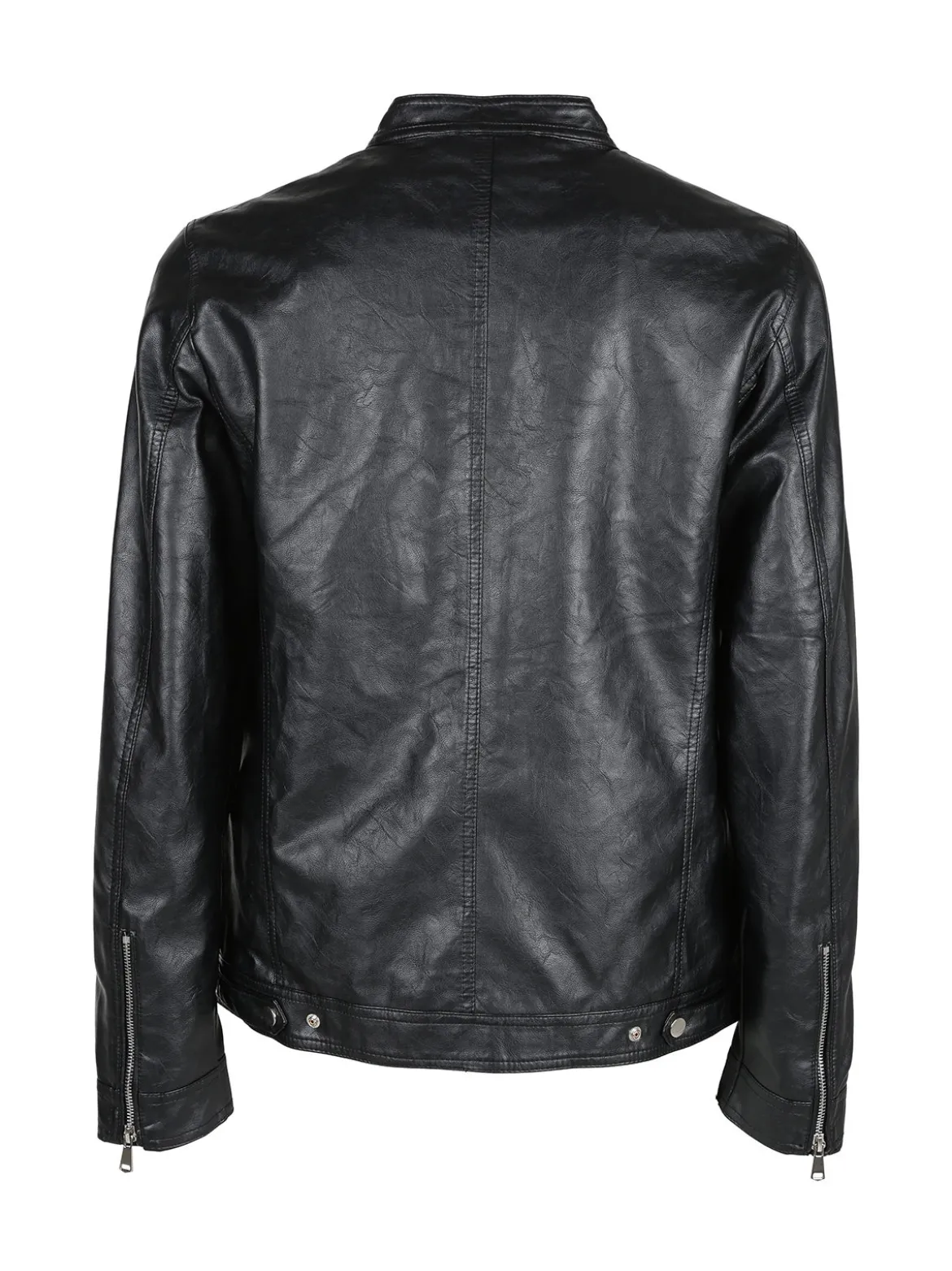 Solada Giacca in ecopelle da uomo con zip