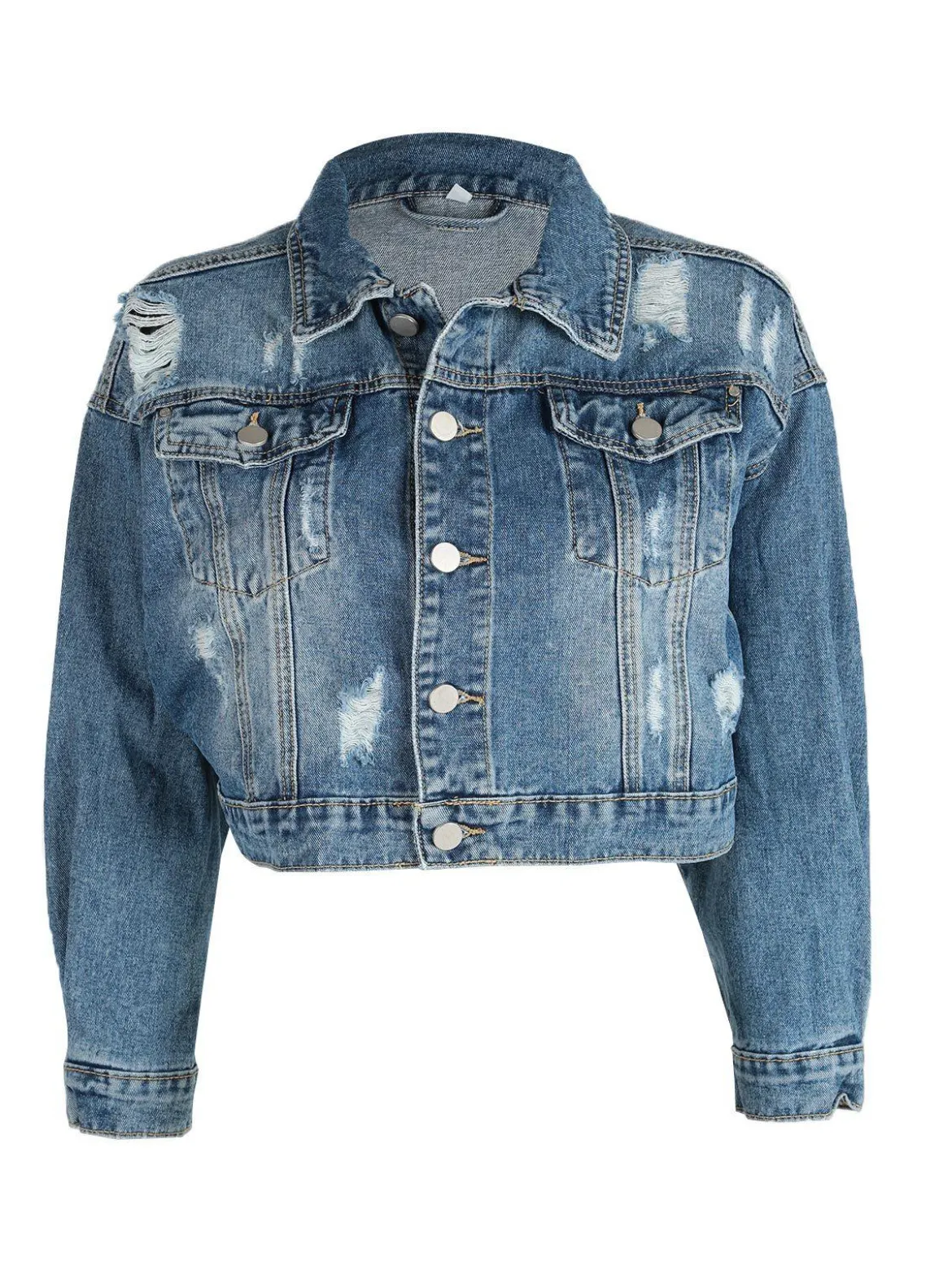 Solada Gicca denim corta con strappi