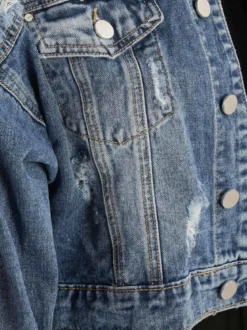 Solada Gicca denim corta con strappi
