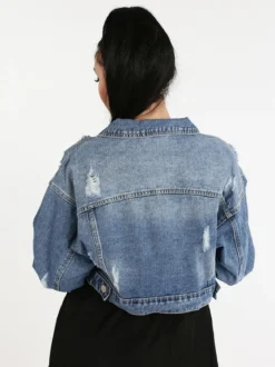 Solada Gicca denim corta con strappi