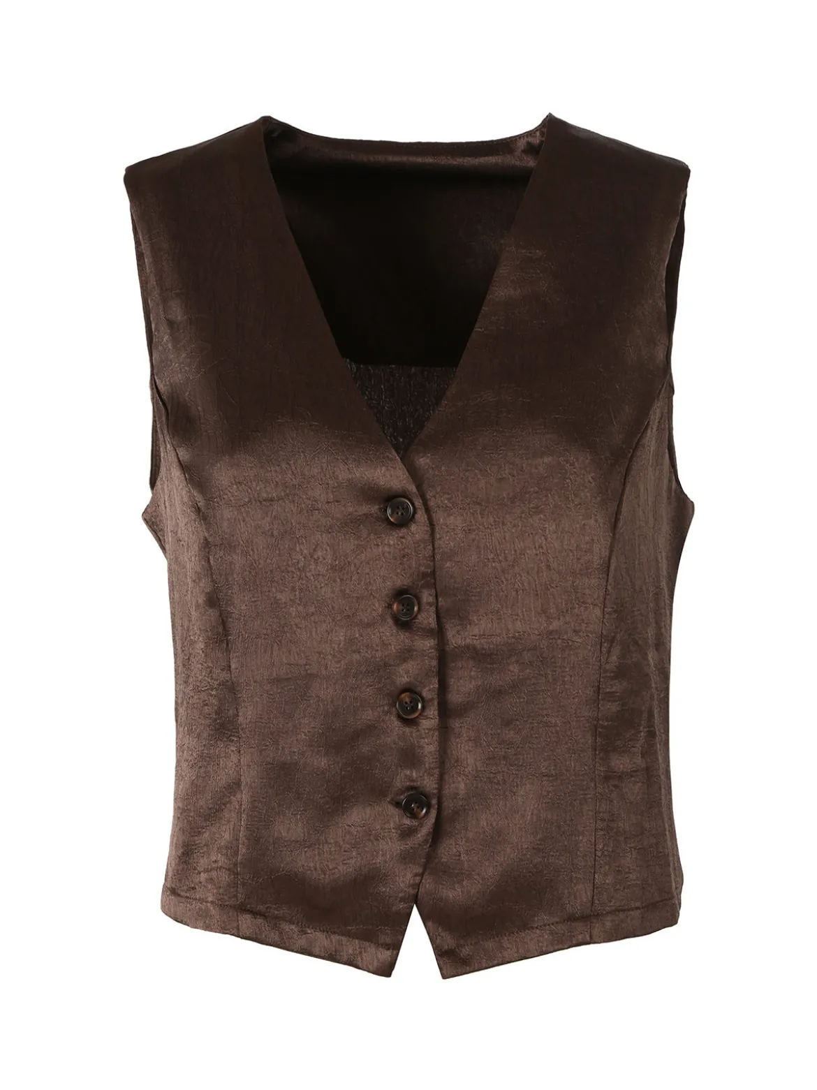 Solada Gilet donna classico effetto lucido - moro