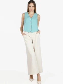 Solada Gilet donna con bottoni gioiello