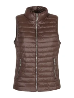 Solada Gilet donna effetto piumino con zip taglie grandi