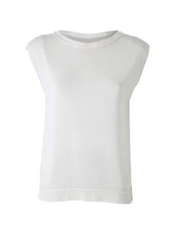 Solada Gilet donna in maglia fine - beige