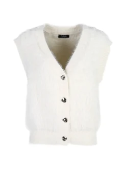 Solada Gilet donna peloso - panna