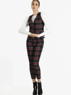 Solada Gilet donna scozzese