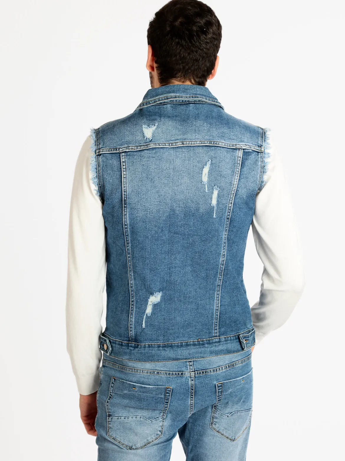 Solada Gilet in jeans da uomo