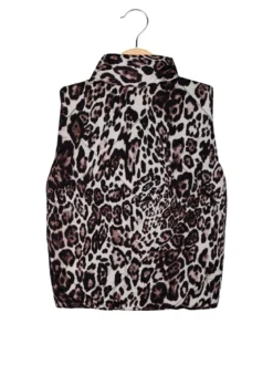 Solada Gilet maculato da bambina con zip