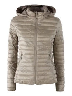 Solada Giubbino donna 100 grammi reversibile con cappuccio - beige