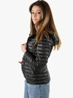 Solada Giubbino donna 100 grammi reversibile con cappuccio - nero