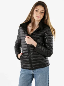 Solada Giubbino donna 100 grammi reversibile con cappuccio - nero