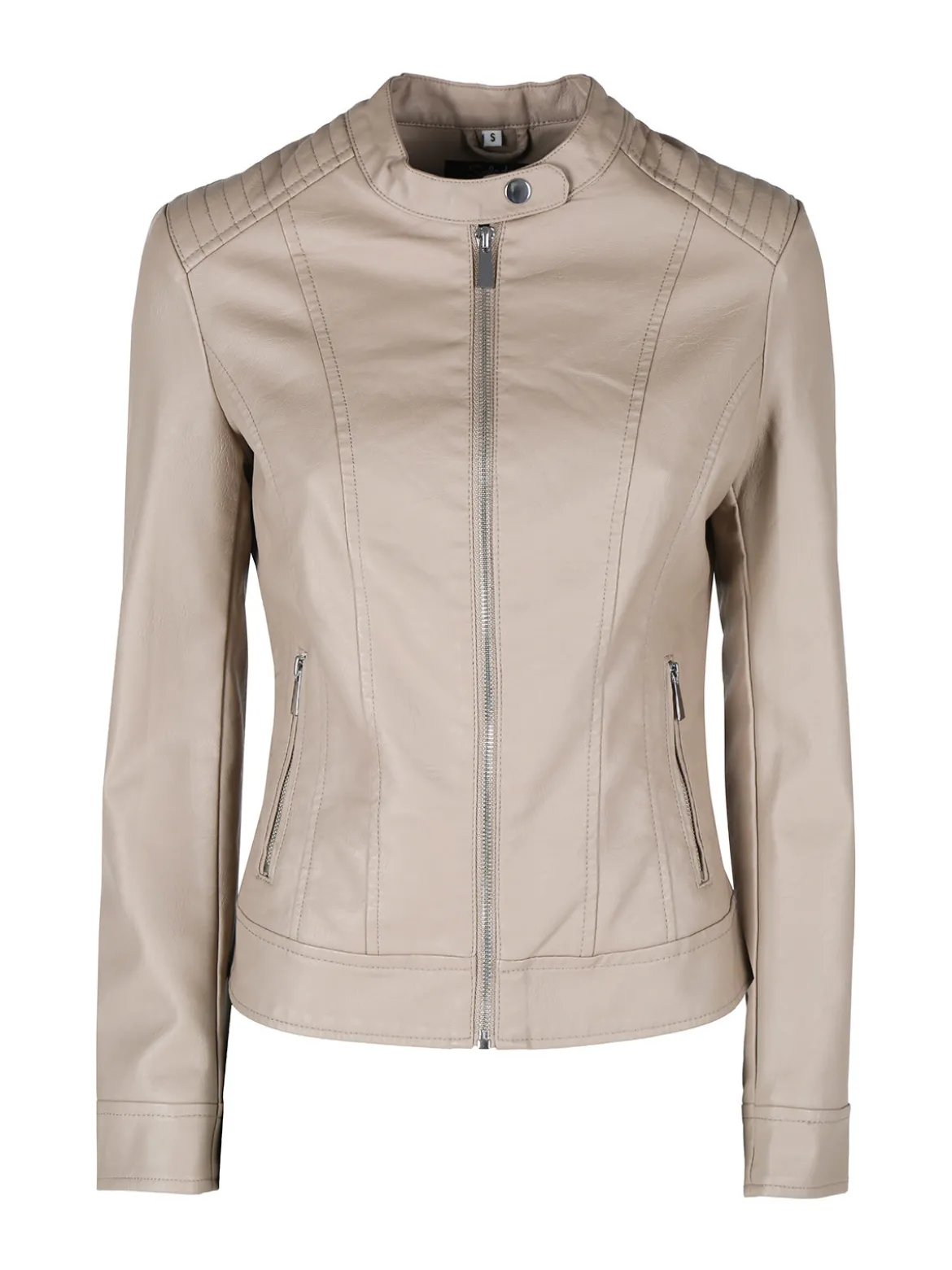 Solada Giubbino donna in ecopelle con zip