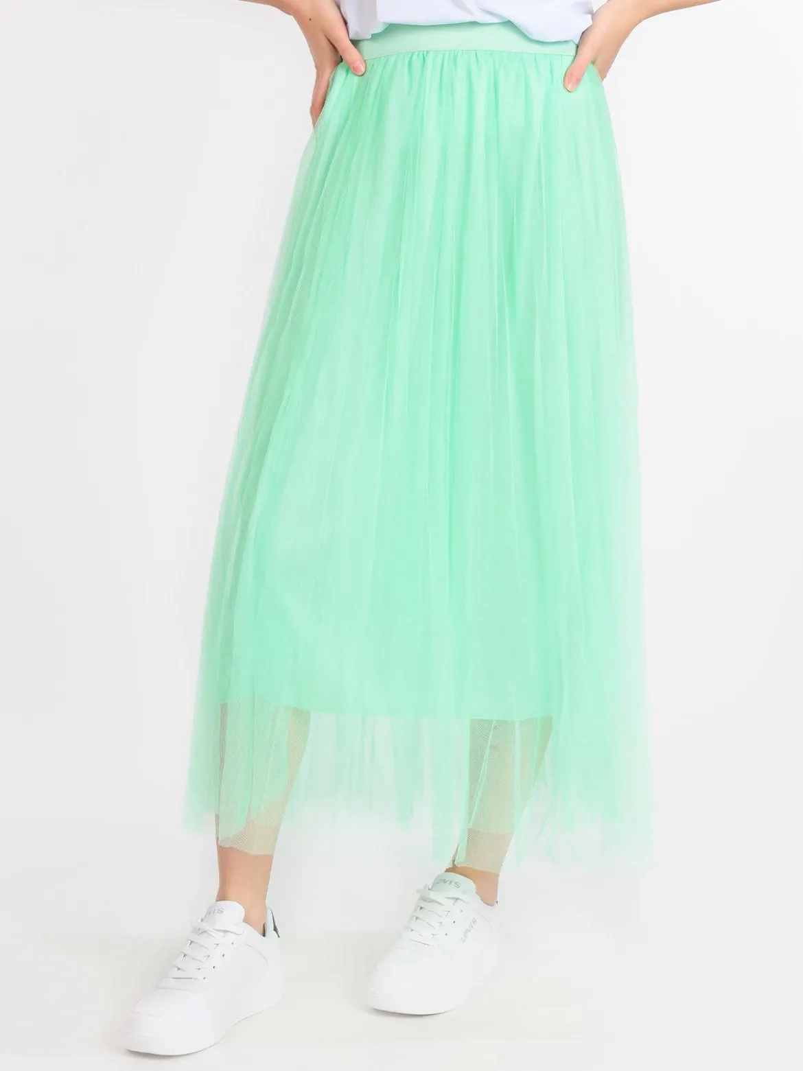 Solada Gonna lunga in tulle plissettato
