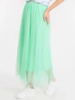 Solada Gonna lunga in tulle plissettato