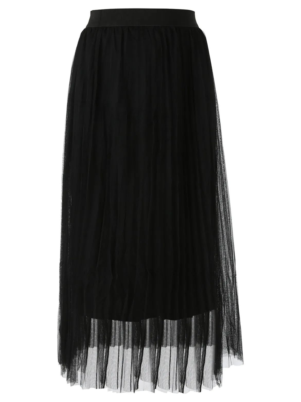 Solada Gonna midi da donna in tulle - nero