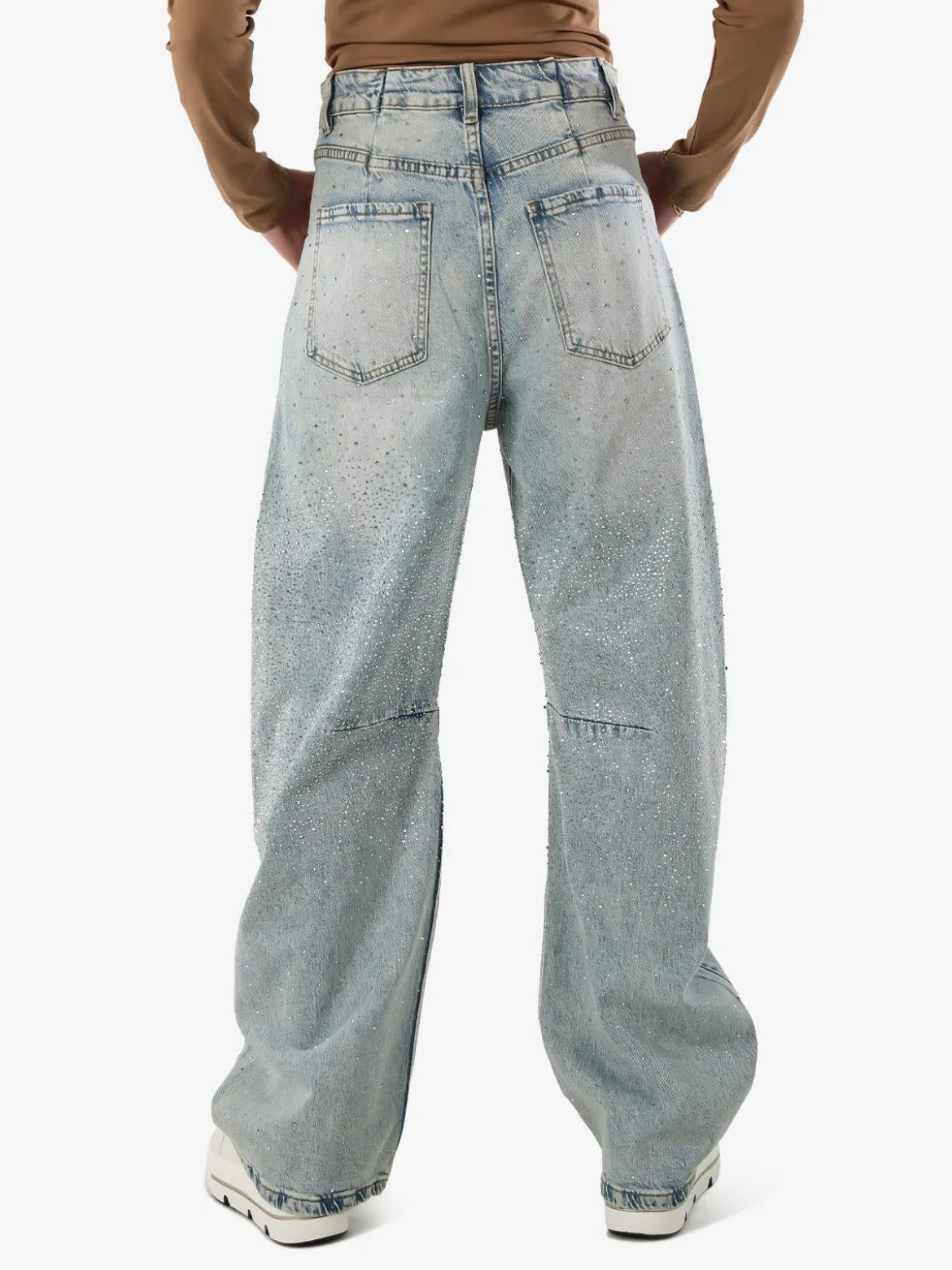 Solada Jeans donna a palloncino con strass - jeans